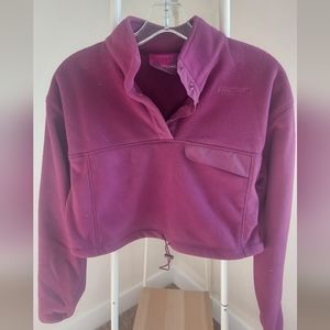 Forever 21 x Pantone Cropped Fleece Purple Pullover Jacket Women's S